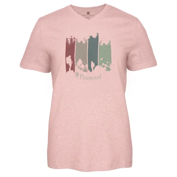 Pinewood Finnveden Recycled Outdoor T-shirt Dame D.Pink 
