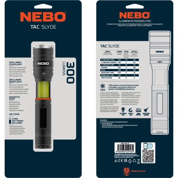 Nebo Tac Slyde Lommelygte