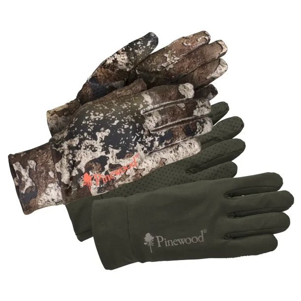 Pinewood Furudal Liner Handsker 2-Pak Strata / Moss Green