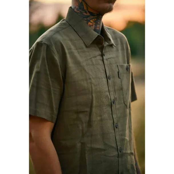 Pinewood V&auml;rnamo Hemp Herre Skjorte Green