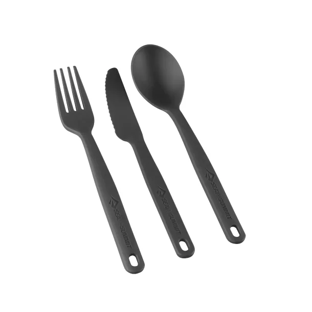 Sea to Summit Camp Cutlery Set - 3pc Charcoal
