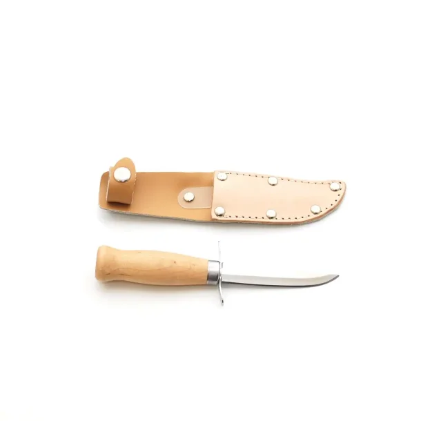 Nordpol Spejderkniv Med L�derskede