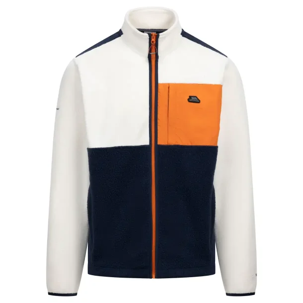 Trespass Hamish Full Zip Fleece Herre Off White 