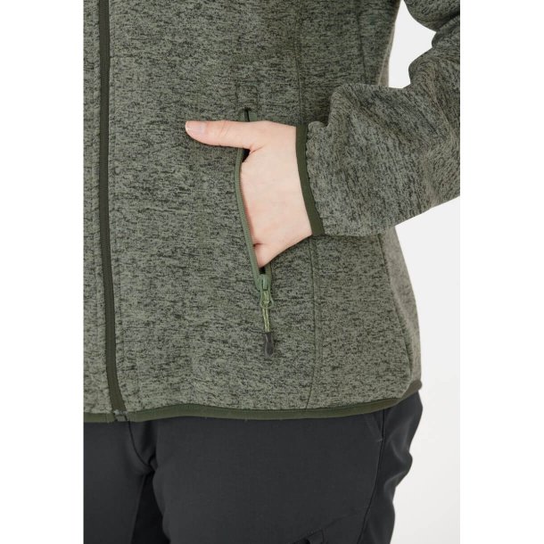 Whistler Samani Melange Dame Fleecetrøje Agave Green