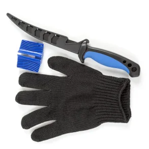 Fladen Filetkniv M/Handske Og Sliber 