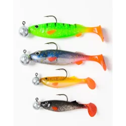 Fladen Scandi Shad Mix 4-pak 5/10 Gr 