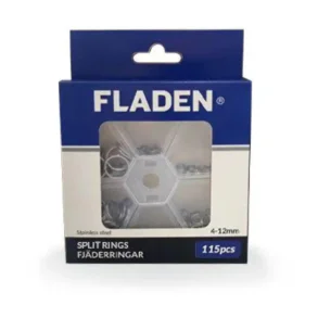 Fladen Springrings Sortiment 4-12 mm 115 stk 
