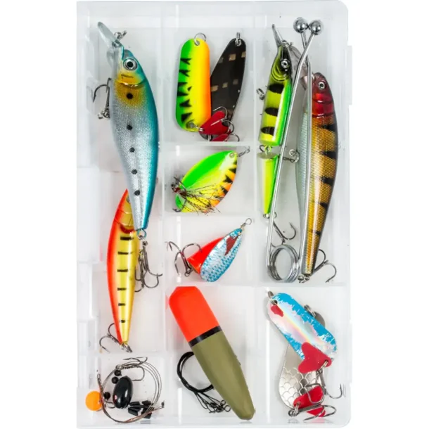 Fladen Target Boks Med Grej til Geddefiskeri