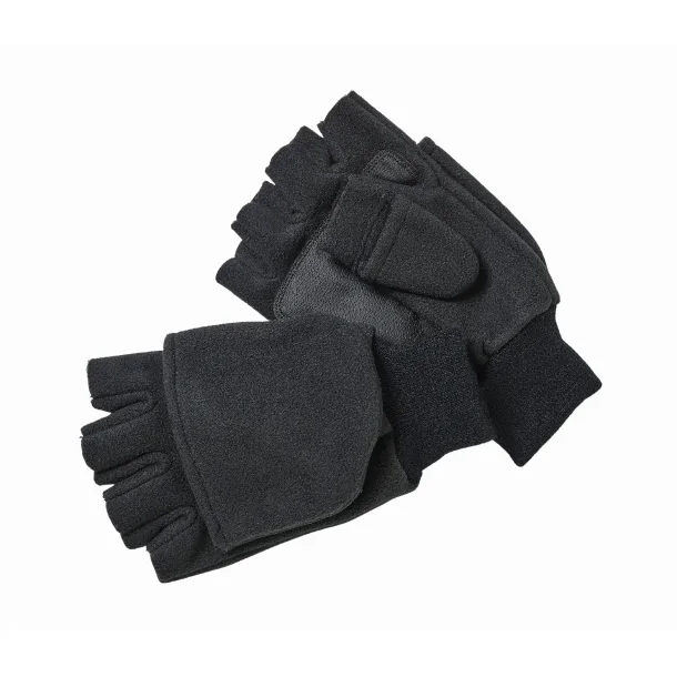 Kinetic Foldover Windstop Hansker Sort