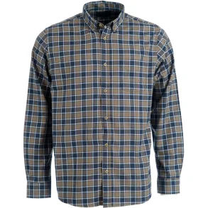 Roberto Seneko Flannel Herre skjorte Navy/Olive