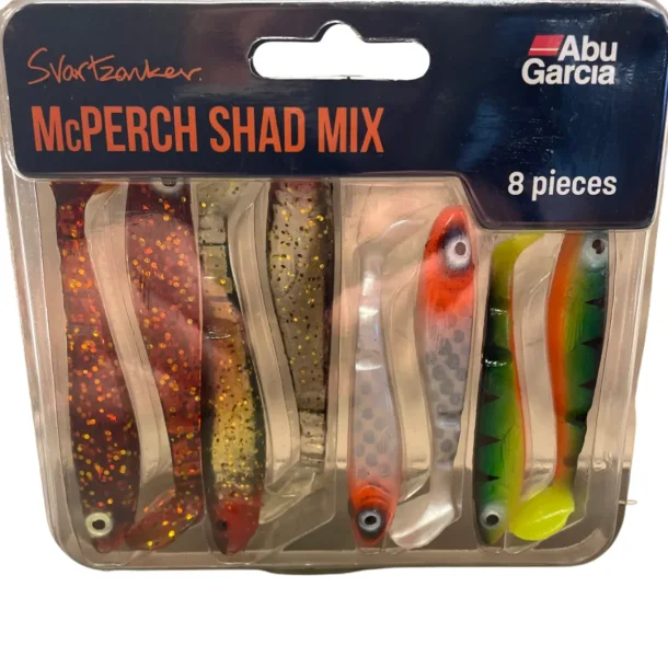 Abu Garcia Svartzonker Mcperch Shad Mix 8-Pak