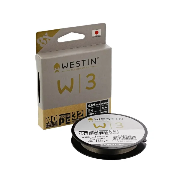 Westin W3 8-Braid Fletline Smoke Grey 150 Meter