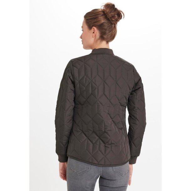 Weather Report Piper W Quilted Damejakke Shale Mud